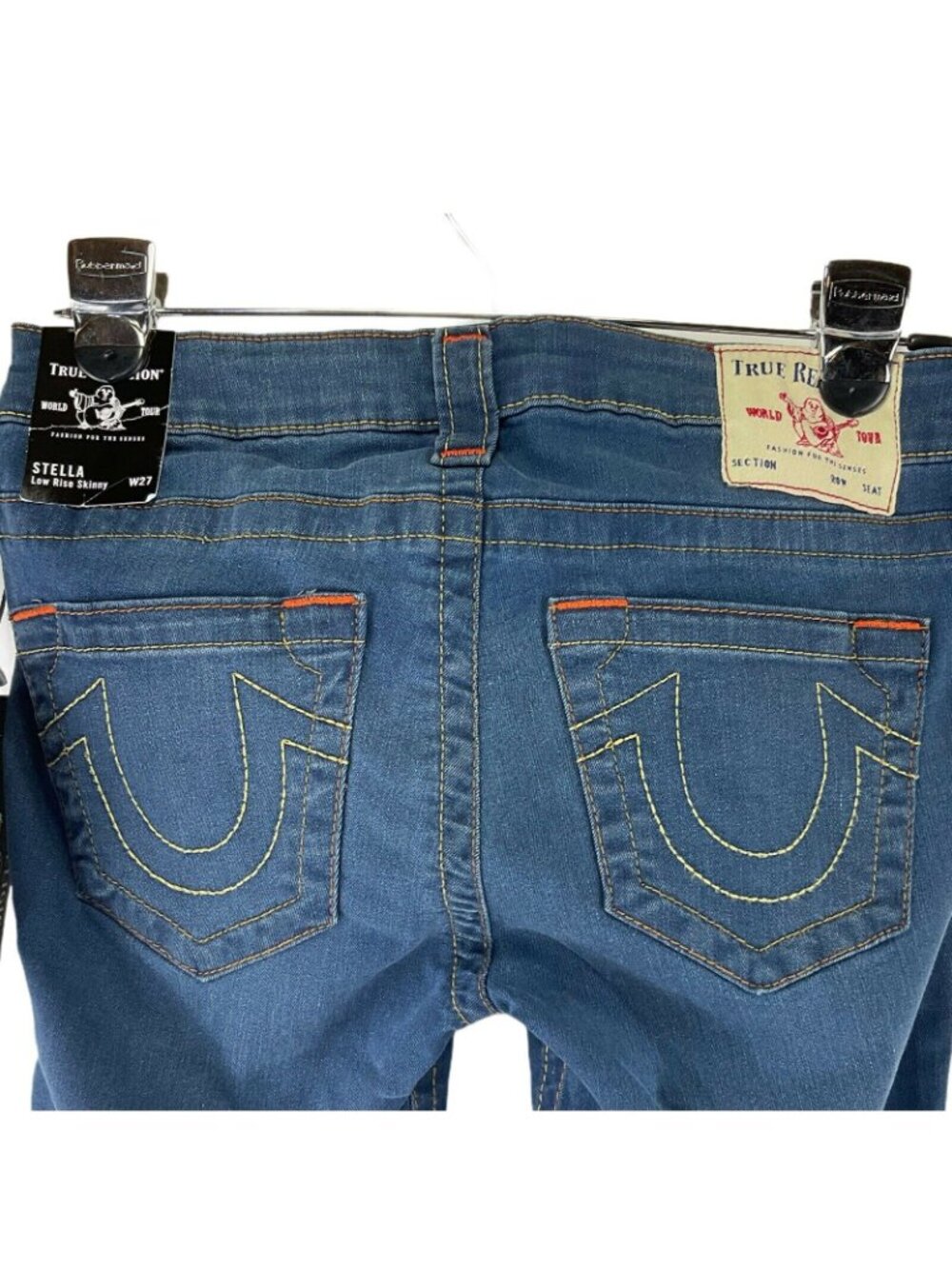 True Religion Jeans Womens Sz 27 Stella Low Rise Skinny Dreamcatcher Stretch Nwt - Picture 2 of 12